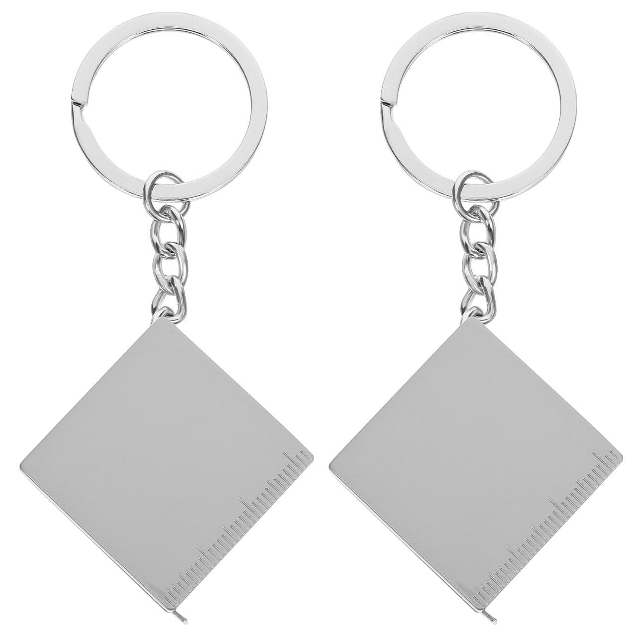 Alipis Mini Retractable Tape Measure Keychain 1M Portable Metal Measuring Tape with Lock Compact Tool for Home Outdoor Use