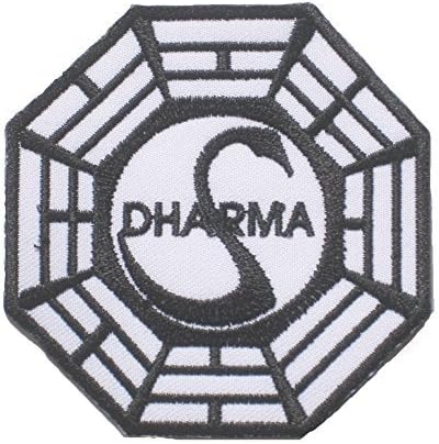 LOST DHARMA TV Series LOGO sew iron on Patch Badge Embroidery 7.5x7.5cm 3" L-02