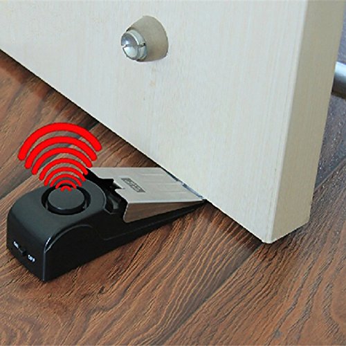 Wireless Vibration Triggered Home Wedge Shaped Stopper Alert Security System Door Stop Alarm Block Blocking System by Cyclamen9