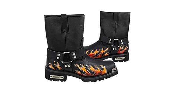 flame motorcycle boots
