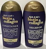 OGX Thick & Full Biotin & Collagen Shampoo and Conditioner Set 3 oz. Travel Size