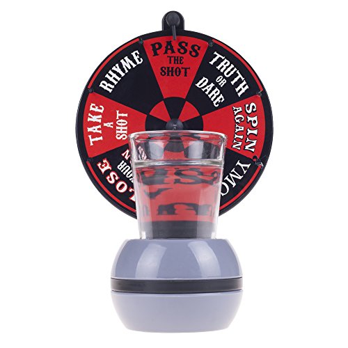 TMG Spin the Wheel Drinking Game - Includes Shot Glass!