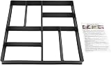 Beufee Concrete Path Maker Mold Reusable Garden Walkway Stepping Stone Lawn 40cm view 9