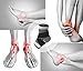 U-pick Ankle Compression Braces for Men&Women, Adjustable Ankle Support Sleeve Socks for Plantar Fasciitis, Achilles Tendon, Minor Sprains and Foot Pain Relief (Gray-Single)