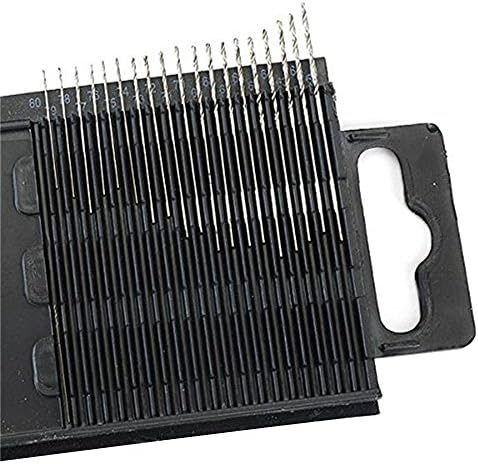 Pocket Mini Twist Drill Bits Parts High Speed Steel 20 Pcs/Set (0.3-1.6mm) by RUIMI