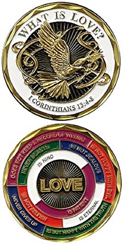 monedas de desafío militar 1 corintios 13: 4-8 ¿qué es el amor?