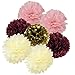 Women Birthday Party Decorations Burgundy Pink Gold/Fall in Love Bridal Shower Decorations/ Qian's Party Graduation Party Supplies/Autumn Wedding/Burgundy Party Decorations Fall