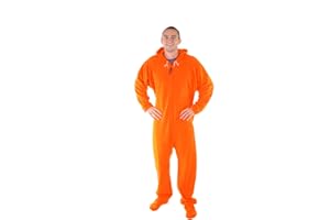 Forever Lazy Footed Adult Onesies, One-Piece Pajama Jumpsuits for Men and Women, Unisex. with Detachable Feet.