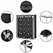 Herron Clothes Closet Portable Storage Organizer Wardrobe Closet with Nonwoven Fabric - Quick and Easy to Assemblely - Extra Strong and Durable - Extra Space - Black- 59 inch
