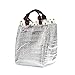 UINSTONE LUNCH BAG, WELL INSULATED & WATER-SLIDE COATING HAND BAG with Hook and Loop Strip