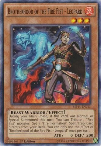 Yu-Gi-Oh! - Brotherhood of the Fire Fist - Leopard (MP14-EN013) - Mega Pack 2014 - 1st Edition - Common
