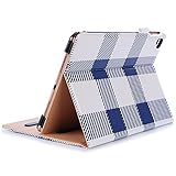 iPad Pro 9.7 Case - ProCase Stand Folio Case Cover for Apple iPad Pro 9.7 Inch 2016, with Multiple Viewing Angles, Document Card Pocket - Plaid