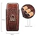 LINSISYH Cigar Cases, Leather Embossed 3 Cigar Tube Holder with Premium Cigar Cutter Set