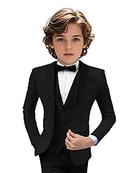 Tuxedo Suits for Boys 3 Pieces Slim Fit Boys Formal