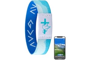 KUMAMART Bible Verse Bracelets Christian Bracelet Daily Bible Verse Bracelet With NFC Inspirational Bible Verse Bracelets For Women Bible Bracelet Wearable Bible Bracelet Christian Gift(Bibles deep blue)