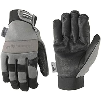 Men's HydraHyde Winter Work Gloves, 60-gram Thinsulate, Spandex Back, Cowhide, X-Large (Wells Lamont 3219XL)