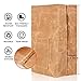 WEI CLASSIC Waxed Canvas Lunch Bag, Waterproof, Durable, Eco Friendly, Large Size Brown Paper Bag Styled, Lunch Box for Men, Women & Kids