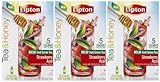 Lipton Tea & Honey To-Go Packets - Decaf Strawberry Acai Iced Green Tea - 10 ct - 3 pk