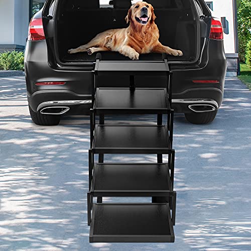 Niubya Dog Step for Large Dog, Lightweight Aluminum Foldable Pet Ladder