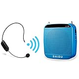 WinBridge S613 2.4G Wireless Digital Voice Amplifier with Power Supply Microphone for Special Teaching Amplifier 18W 7.4V/1200MAH High Volume Blue
