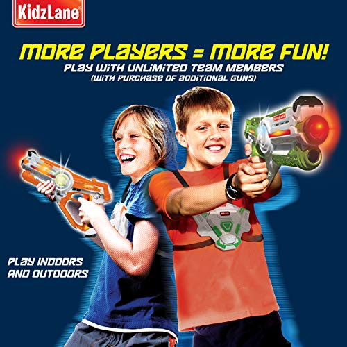 Kidzlane Laser tag Set Lazer Tag Set of 4 with Vest and Laser Tag