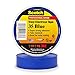 3M Scotch Vinyl Color-Coding Electrical Tape 35, 3/4 in x 66 ft, 1 Roll, Blue, CSA Certified, UL Listed, Professional Grade, 7 mil Thick, Flame Retardant Tape