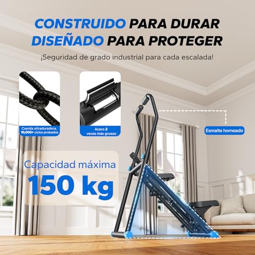 MERACH Escaladora para Ejercicio en Casa | Escaladora con Plataformas Ajustables, Modelo Mejorado de Step Ejercicio para un Entrenamiento Eficiente en Escaleras