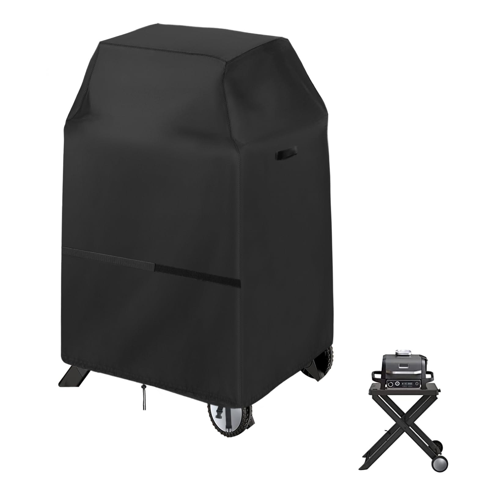 Rilime Grill Cover,Waterproof Outdoor BBQ Grill Cover Protective Cover for Ninja 701 Series Woodfire Outdoor Grill,Water Resistant, Anti-Fade Fabric (For Ninja with Grill 83x60x101cm)