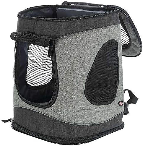 トリクシー Trixie Rucksack Timon リュックサック ティモン ブラック 12kgまでの犬達に適しています 毎週更新 34 44 30cm グレー