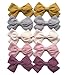 Cherssy Baby Girl Hair Bows Clips Barrettes, 10pcs Hair Alligator Clips Accessories for Toddlers, School Girls, Children