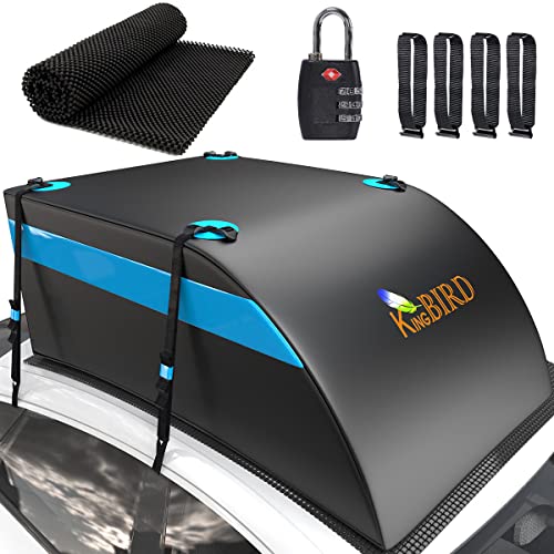 KING BIRD Aerodynamic Rooftop Cargo Carrier Bag, 15 Cubic Feet 100