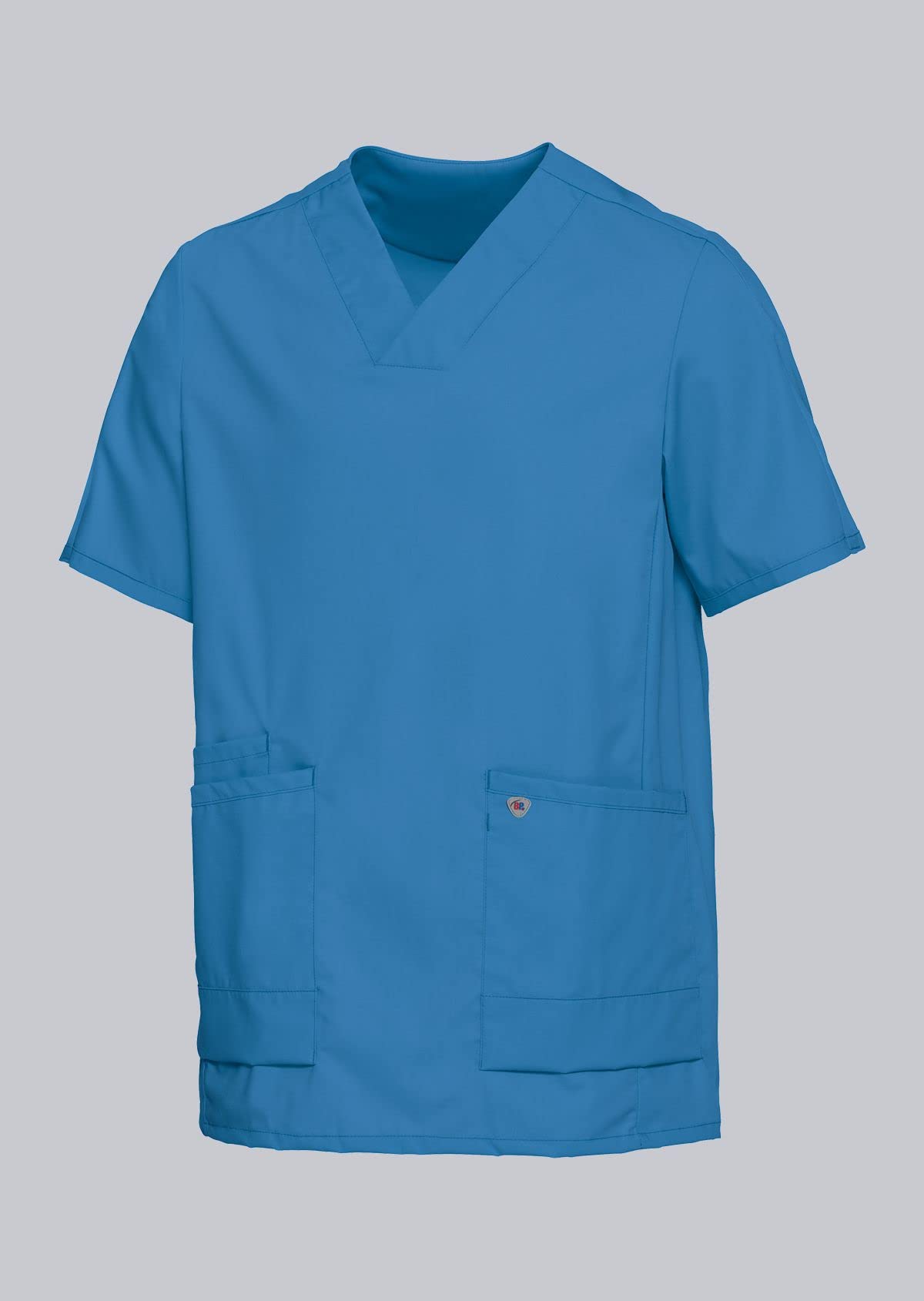 BP 1763-241-0116-3XLn Unisex Cover Tunic, Super Light Fabric, 150.00 g/m² Blend with Stretch, Azure Blue, 3XLn