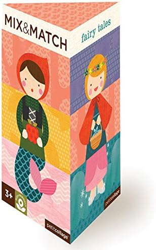 Petit Collage Fairy Tales Mix and Match Card Puzzle Game for Kids 3 and up
