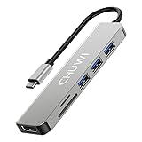 CHUWI USB C Hub, 6 in 1 USB C to HDMI Splitter, 4K
