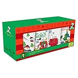 Peanuts It's A Charlie Brown Christmas Set of 4, 16oz Christmas Glass Set