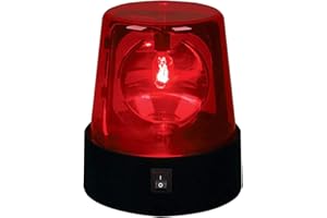 HUOZHI LED Strobe Light, 1/2pcs DJ Flashing Stage Lights, Rotating Red Flashing Beacon Party Lamp DJ Strobe Light with Switch Control for DJ Show Bar