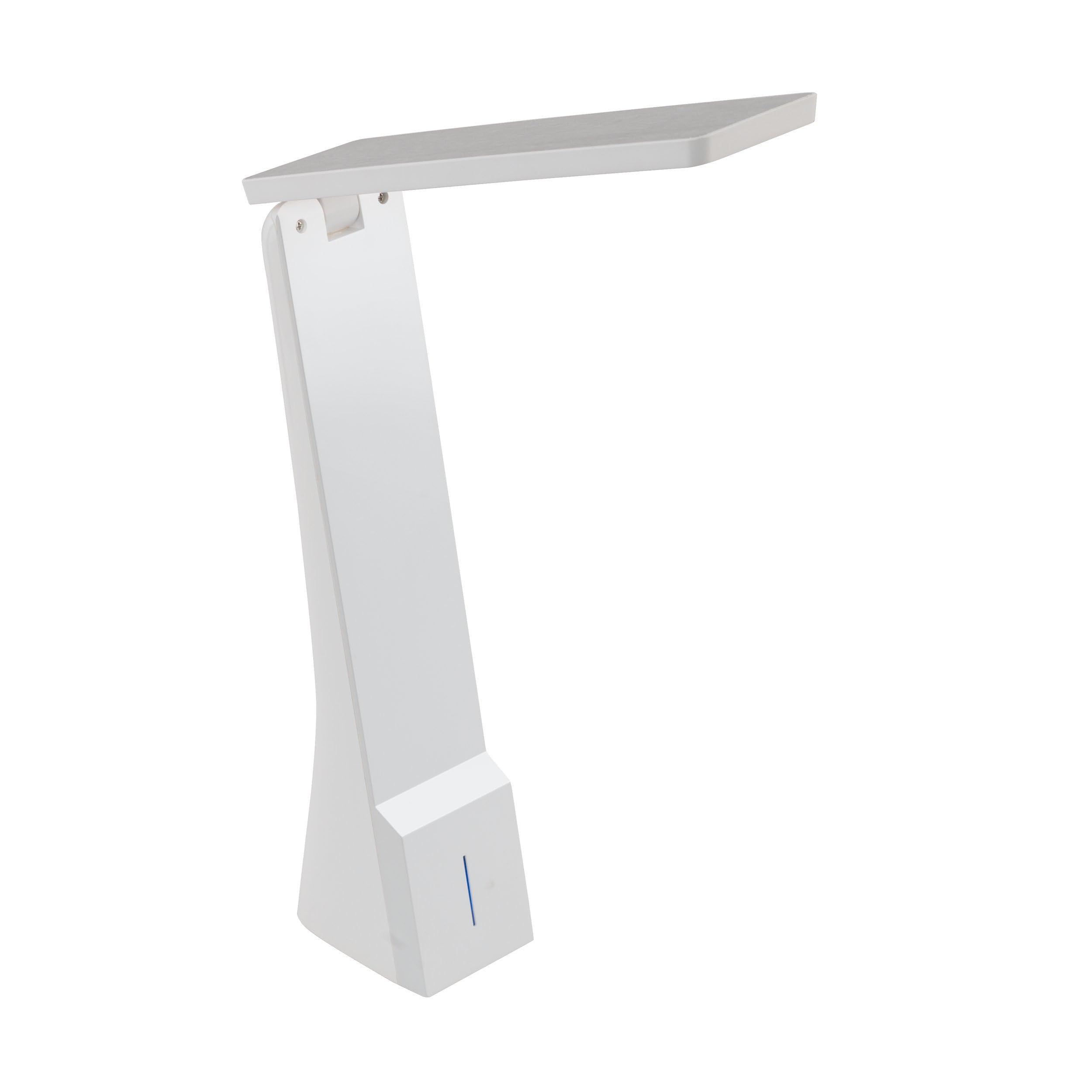 Eglo LED Modern White Desk Lamp with Touch Dimmer and USB Charger Input 'LA SECA'