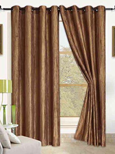 Anitque Gold Purple Crushed Satin Window Curtain Panel With 8 Grommets, Curtains - 52"X84"