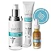 MD Complete Wrinkle Radiance Trio by Dr. Brian Zelickson - Professional Dermatologist Skincare with Retinol, Vitamin C, Peptides and Hyaluronic Acid