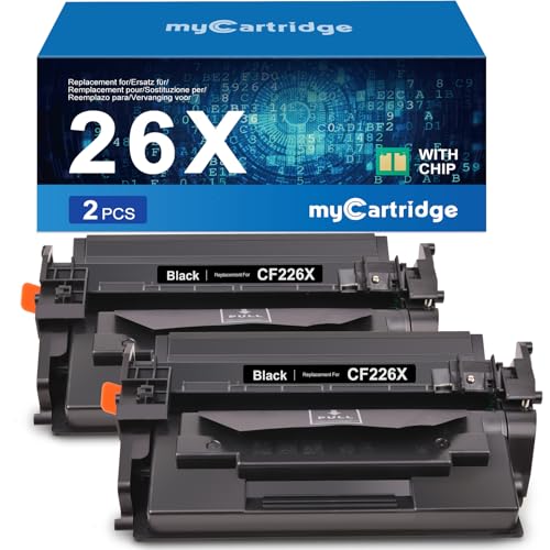 myCartridge 26 x Compatible Toner for HP 26X CF226X for HP LaserJet Pro MFP M426fDW for LaserJet Pro M402DN for 26A CF226A (2 Black)
