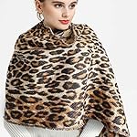 Yinuoday Winter Leopard Scarf with Tassels for Women Warm Winter Neck Wraps Pashmina Shawls Yinuoday Winter Leopard Scarf with Tassels for Women Warm Winter Neck Wraps Pashmina Shawls