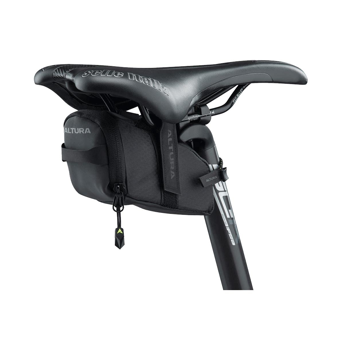 Altura Unisex Adult Nightvision Water Repellent Road Cycling Saddle Bag - Black, 0.4 Litre
