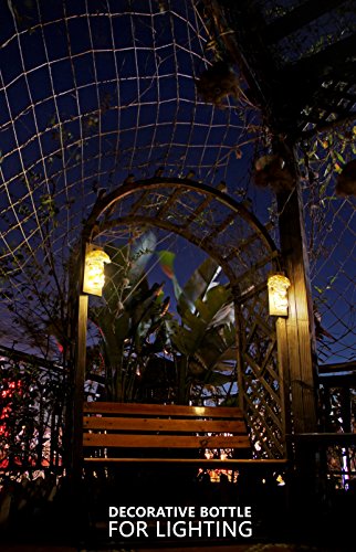 Mason Jar Sconces with LED - Fairy Lights,Vintage Wrought Iron Hooks, Silk Hydrangea Flower and LED Strip Lights Design for Home Kitchen Decoration Set of 2 - Thumbnail 4