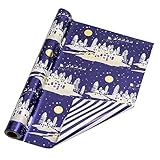 LeZakaa Reversible Christmas Wrapping Paper Roll