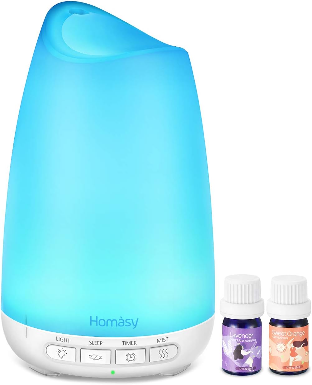 Vic Tsing 150ml Essential Oil Diffusers[Upgraded], Mini Aroma Diffusers for Aromatherapy with Quiet Design and Sleep Mode, Up to 9H Use, BPA-Free, Waterless Auto-Off
