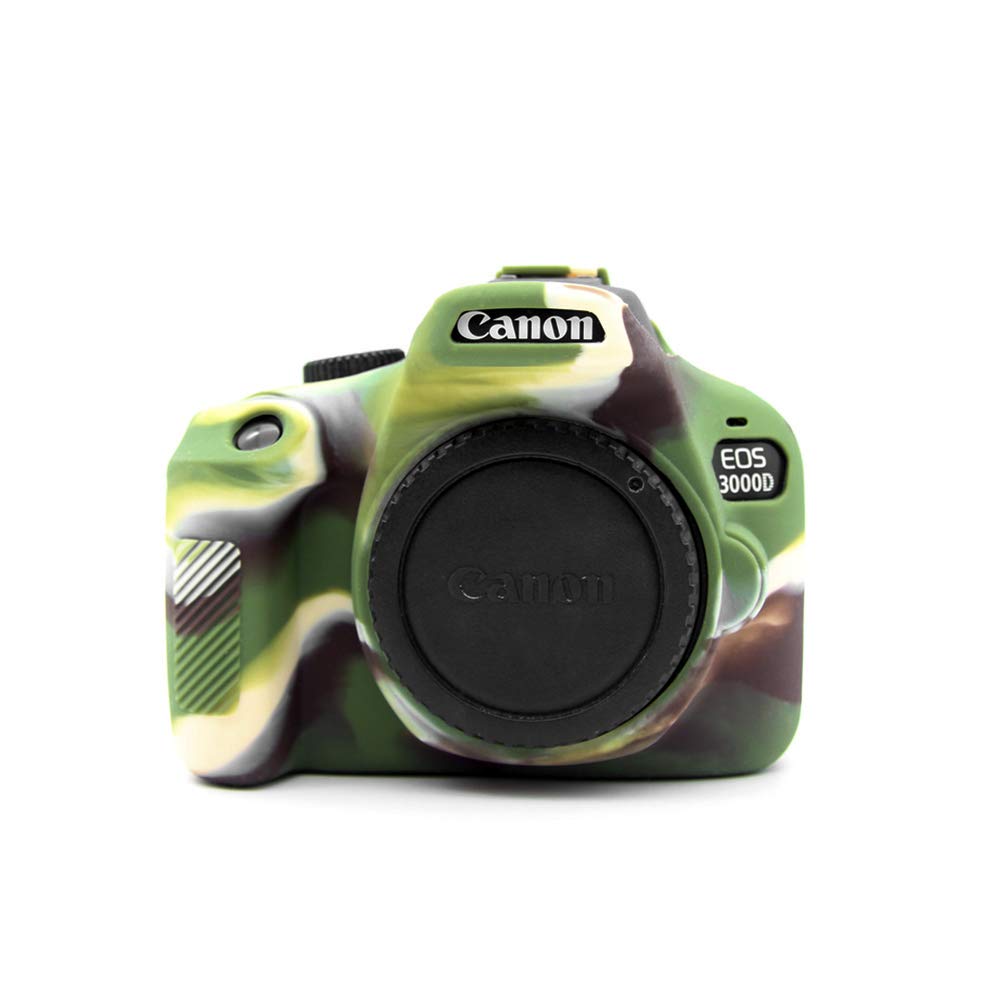 kinokoo Silicone Case for Canon EOS 3000D/4000D EOS Rebel T100 Protevtive Cover (camouflage)