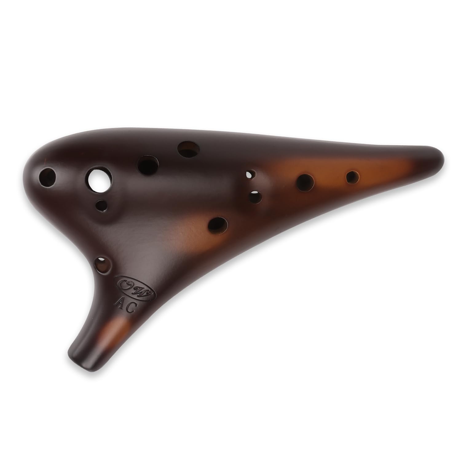 Photo 1 of OcarinaWind "Forest Whisper" 12 Hole Ocarina Classic Straw Fire Masterpiece Collectible, Alto C Ceramic Ocarina - Highly Recommended by Shop Owner