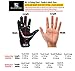 EliteTek E-17 Football Gloves - Youth Football Gloves - Adult Football Gloves - Receiver Glove - Lineman Glove - Football Gloves Kids - Football Gloves Men