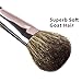 Matto Goat Hair Powder Mineral Blush Brush Travel Size Natural Wool Brush 1 Piece