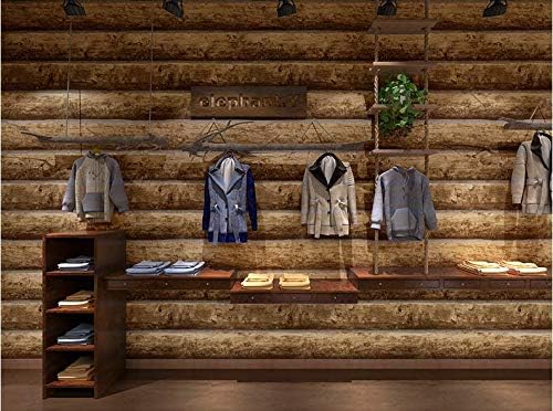 Jasmine XDL Log Bark Veneer Wallpaper - Wood Grain, Retro Nostalgic Style, 0.53m * 10m, Brown, 53 x 1000 cm - Image 4